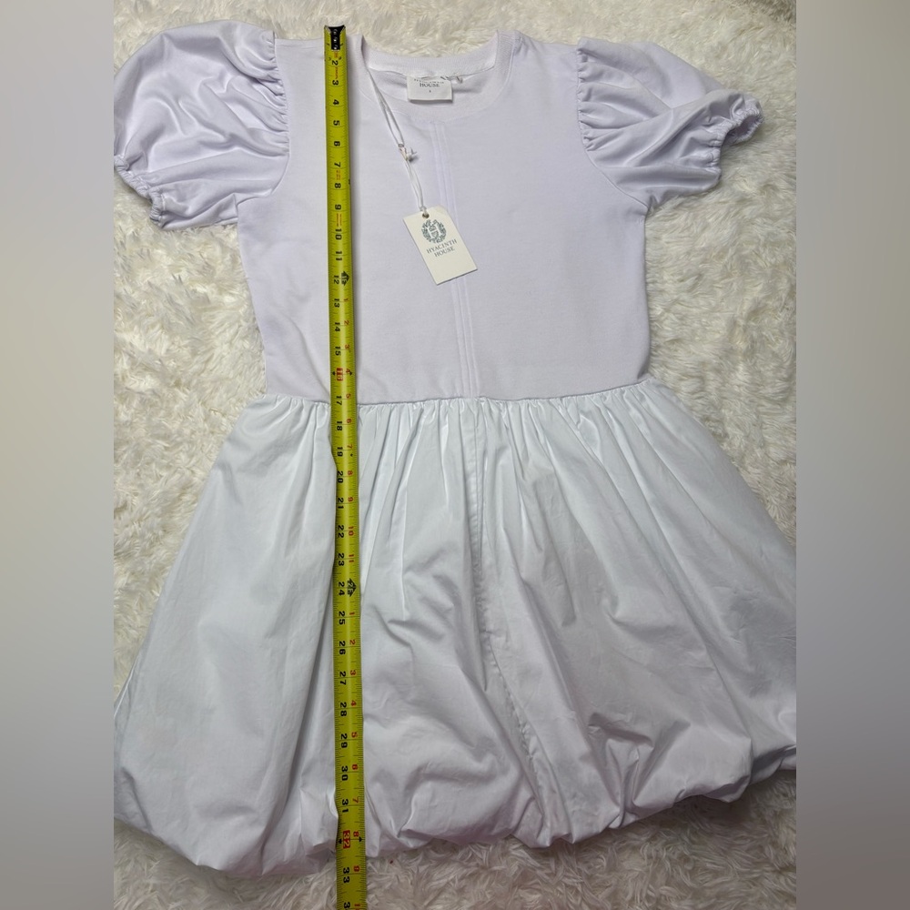 Hyacinth House Tuckernuck Bubble White Puff Sleeve Mini Dress size small NWT - Picture 7 of 10